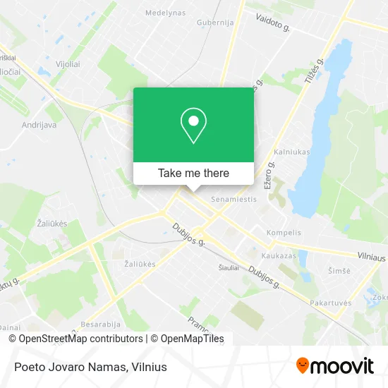 Карта Poeto Jovaro Namas