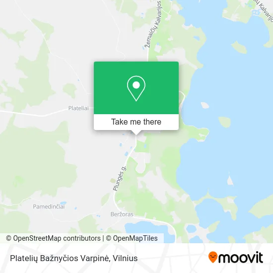 Карта Platelių Bažnyčios Varpinė