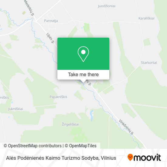 Карта Alės Podėnienės Kaimo Turizmo Sodyba