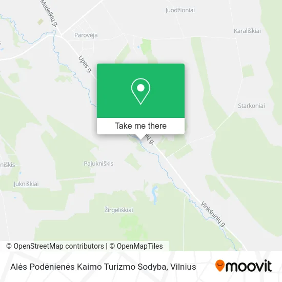 Карта Alės Podėnienės Kaimo Turizmo Sodyba