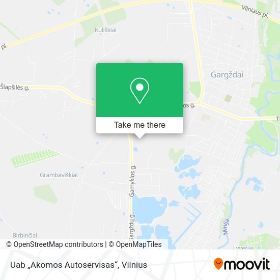 Карта Uab „Akomos Autoservisas“