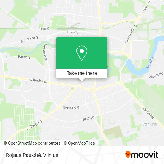 Карта Rojaus Paukštė
