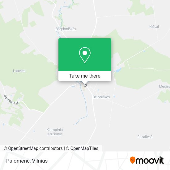 Карта Palomenė