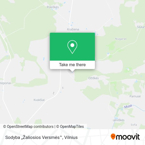 Карта Sodyba „Žaliosios Versmės‟