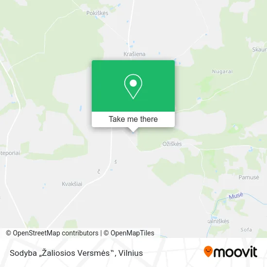 Карта Sodyba „Žaliosios Versmės‟