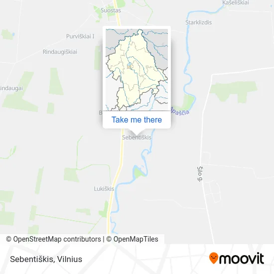 Карта Sebentiškis
