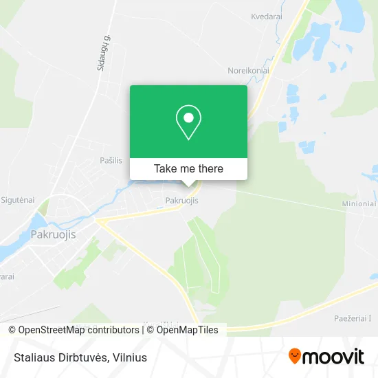 Карта Staliaus Dirbtuvės