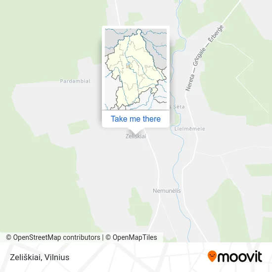 Карта Zeliškiai