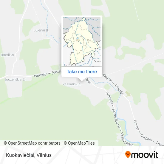 Карта Kuokaviečiai
