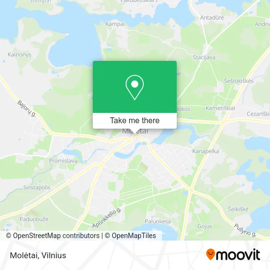 Карта Molėtai