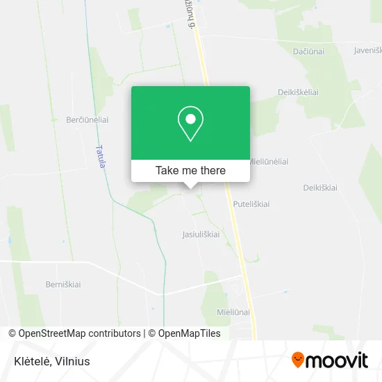 Карта Klėtelė