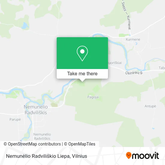 Карта Nemunėlio Radviliškio Liepa