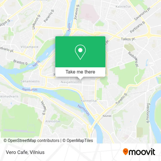 Карта Vero Cafe