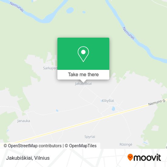 Карта Jakubiškiai