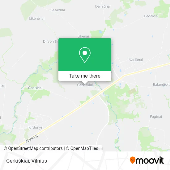 Карта Gerkiškiai