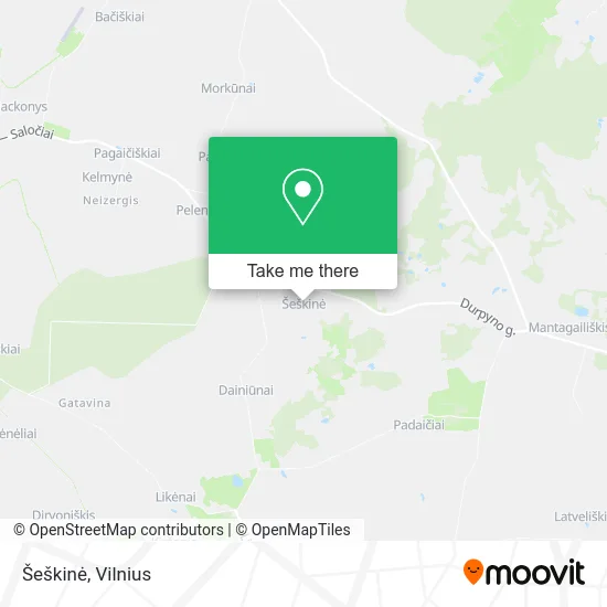 Карта Šeškinė