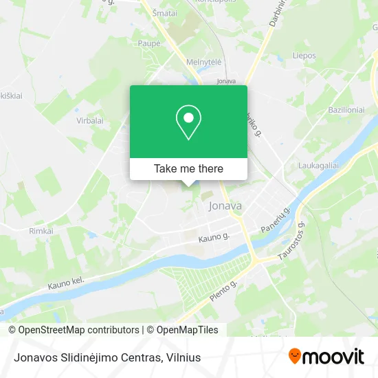 Карта Jonavos Slidinėjimo Centras