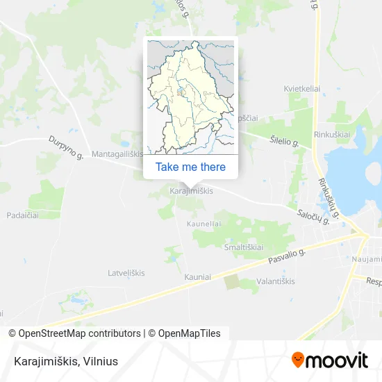 Карта Karajimiškis