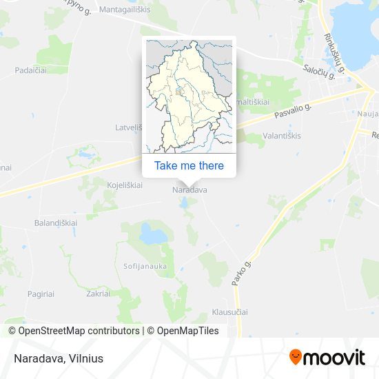 Карта Naradava