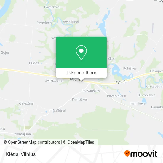 Карта Klėtis