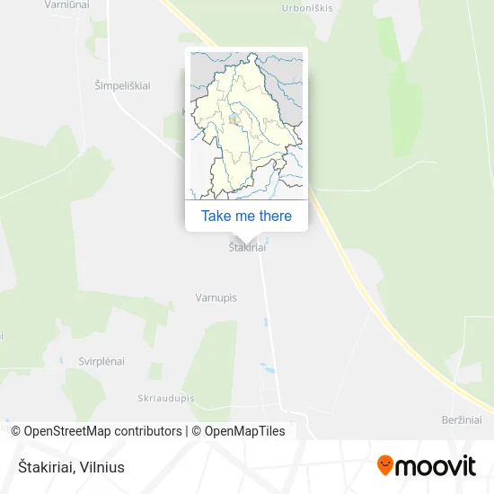 Карта Štakiriai