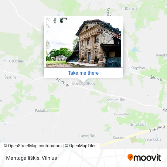 Карта Mantagailiškis