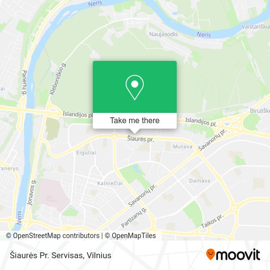 Карта Šiaurės Pr. Servisas