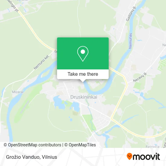 Карта Grožio Vanduo