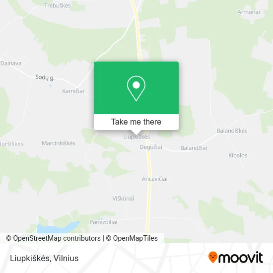 Карта Liupkiškės