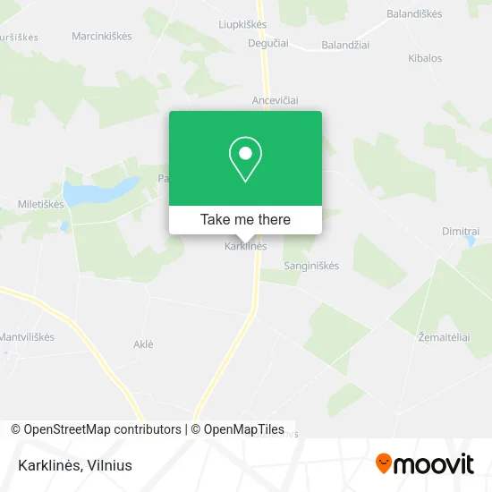 Карта Karklinės