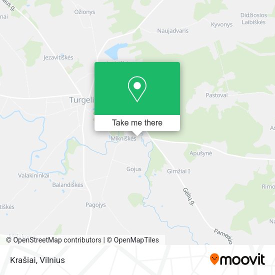 Карта Krašiai