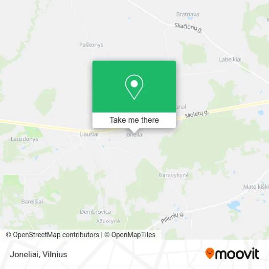 Карта Joneliai
