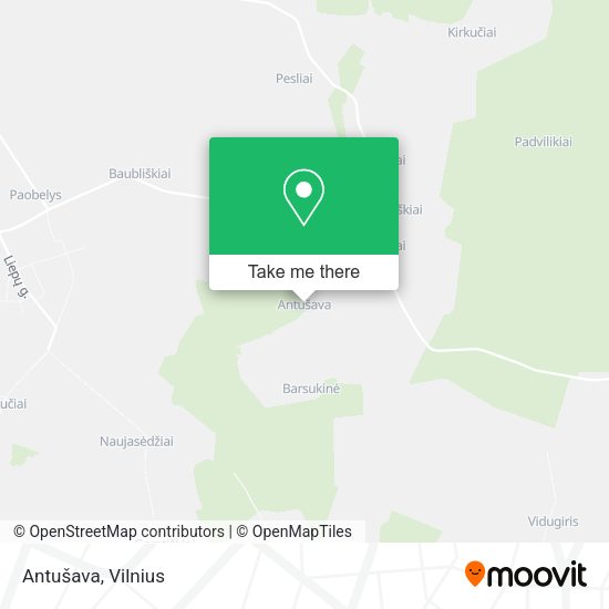Карта Antušava