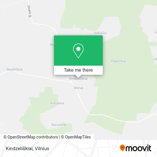 Карта Kindzeliškiai