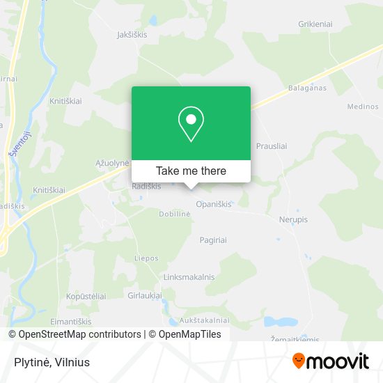 Карта Plytinė