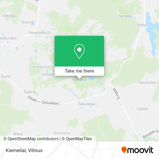 Карта Kiemeliai