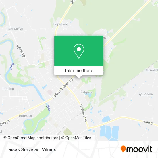 Карта Taisas Servisas