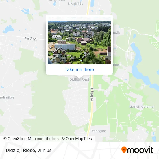 Карта Didžioji Riešė