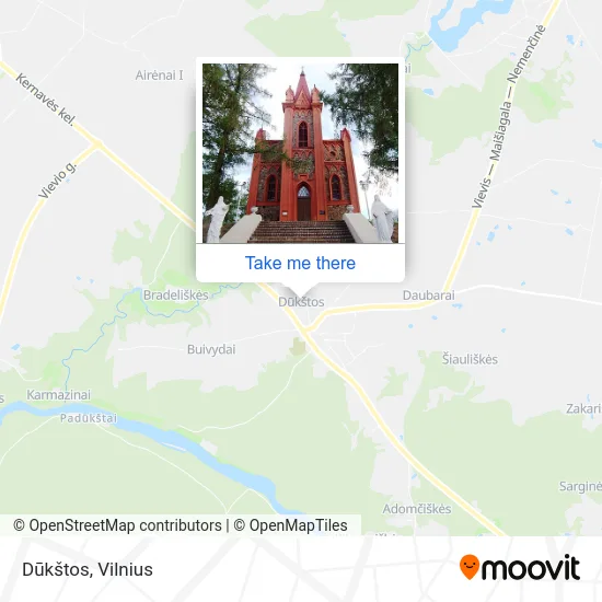 Карта Dūkštos