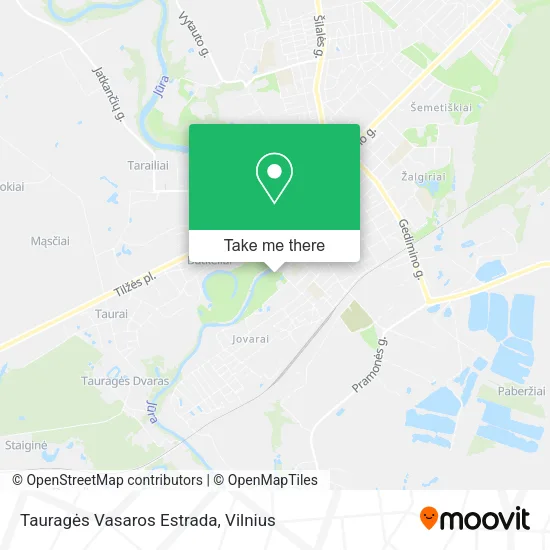 Карта Tauragės Vasaros Estrada