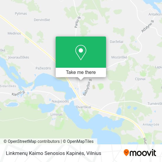 Карта Linkmenų Kaimo Senosios Kapinės