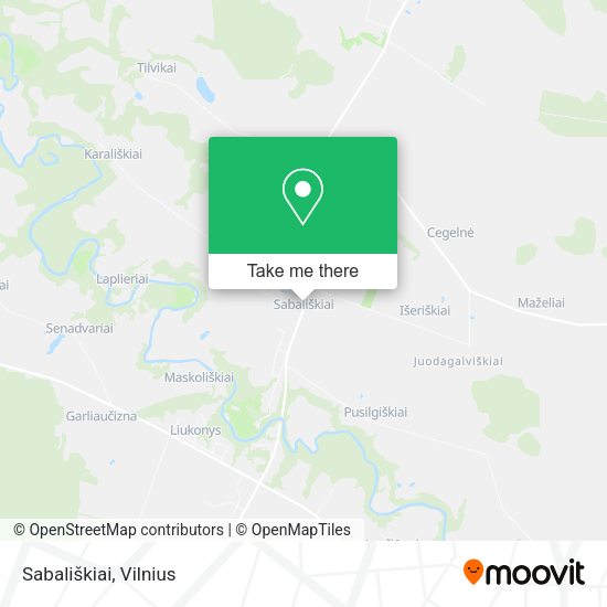 Карта Sabališkiai