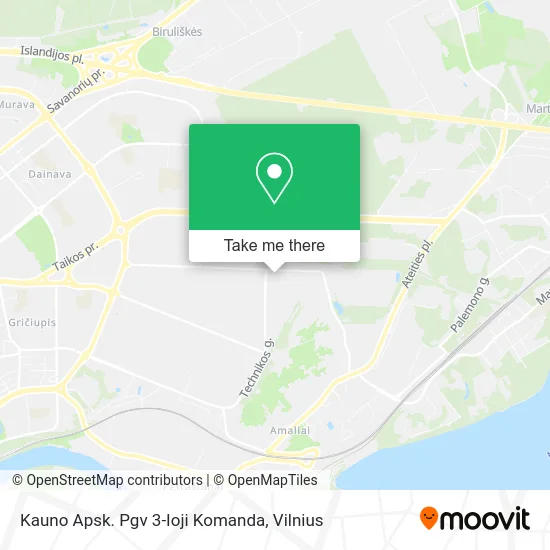 Карта Kauno Apsk. Pgv 3-Ioji Komanda