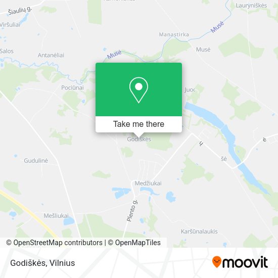 Карта Godiškės