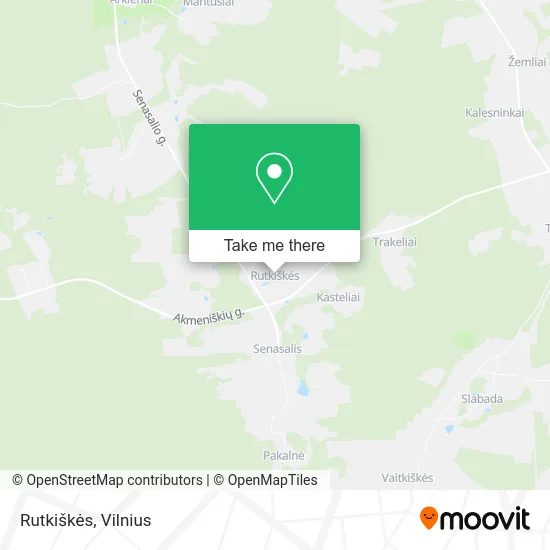 Карта Rutkiškės