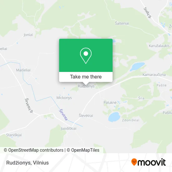 Карта Rudžionys