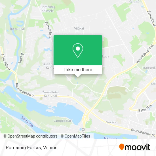 Карта Romainių Fortas