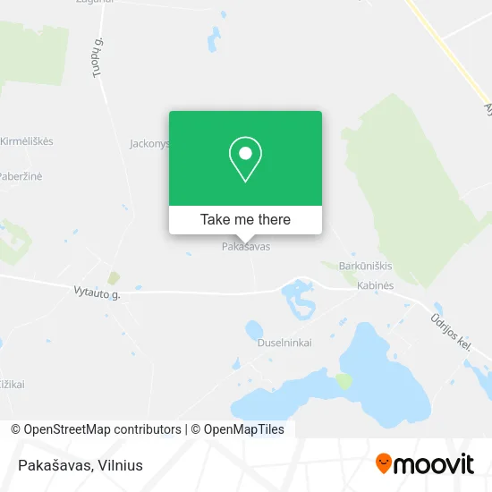 Карта Pakašavas