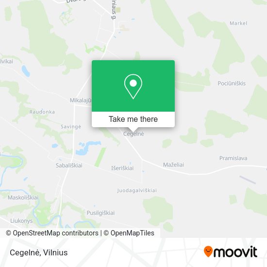 Карта Cegelnė