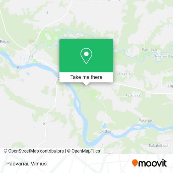 Карта Padvariai